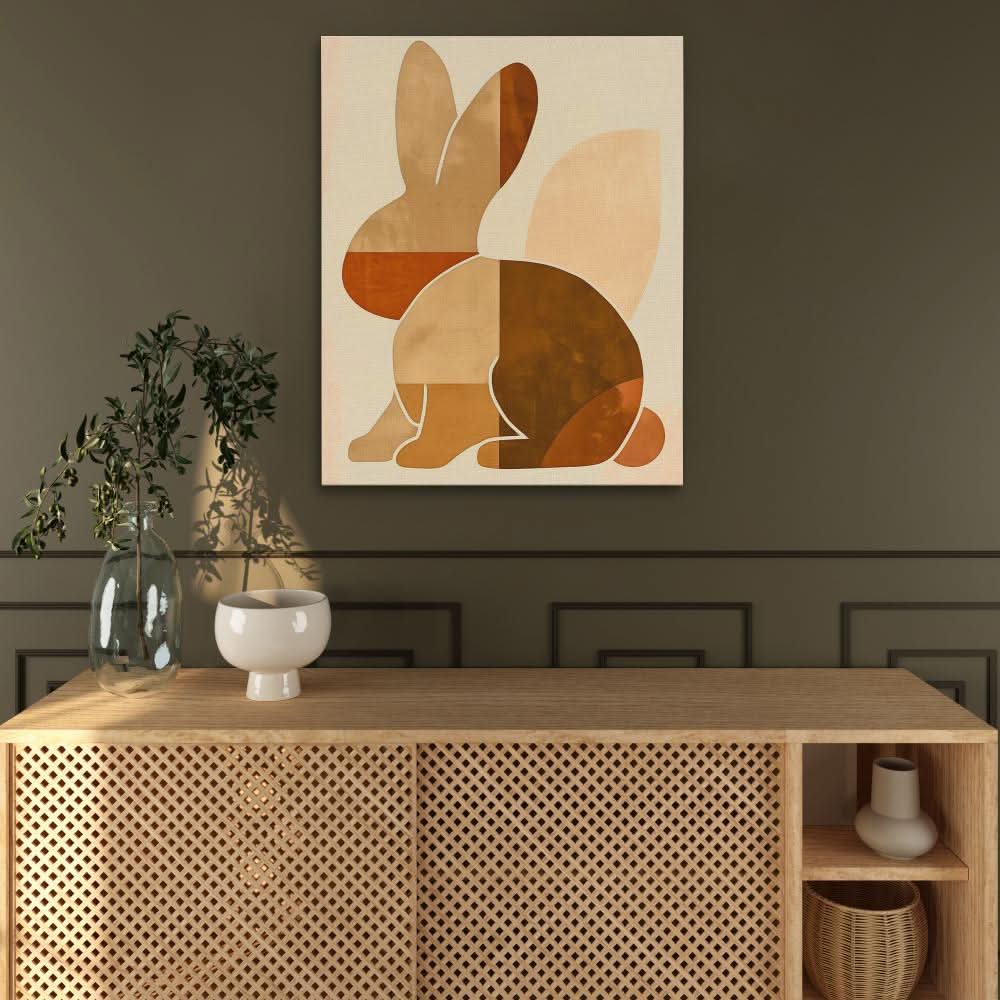 Basic Bunny - Beige Wall Art for Nursery