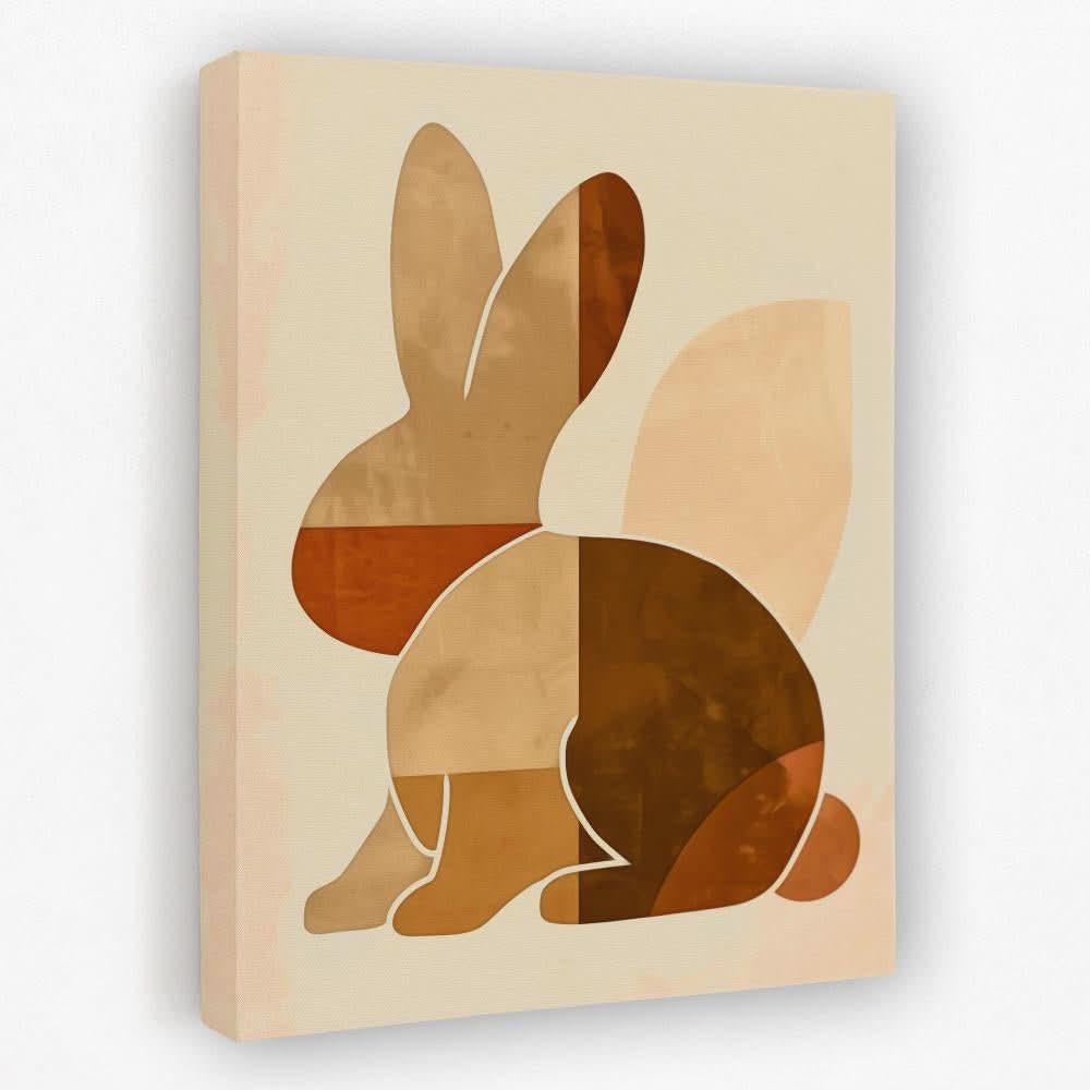 Basic Bunny - Animals Canvas Wall Art