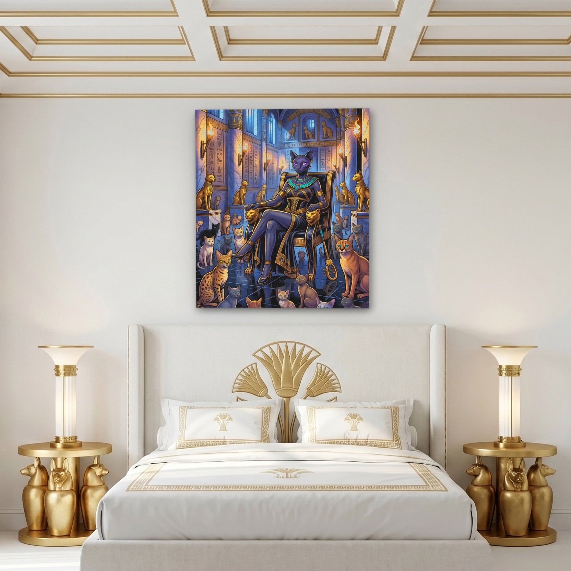 Bastet Egyptian Throne