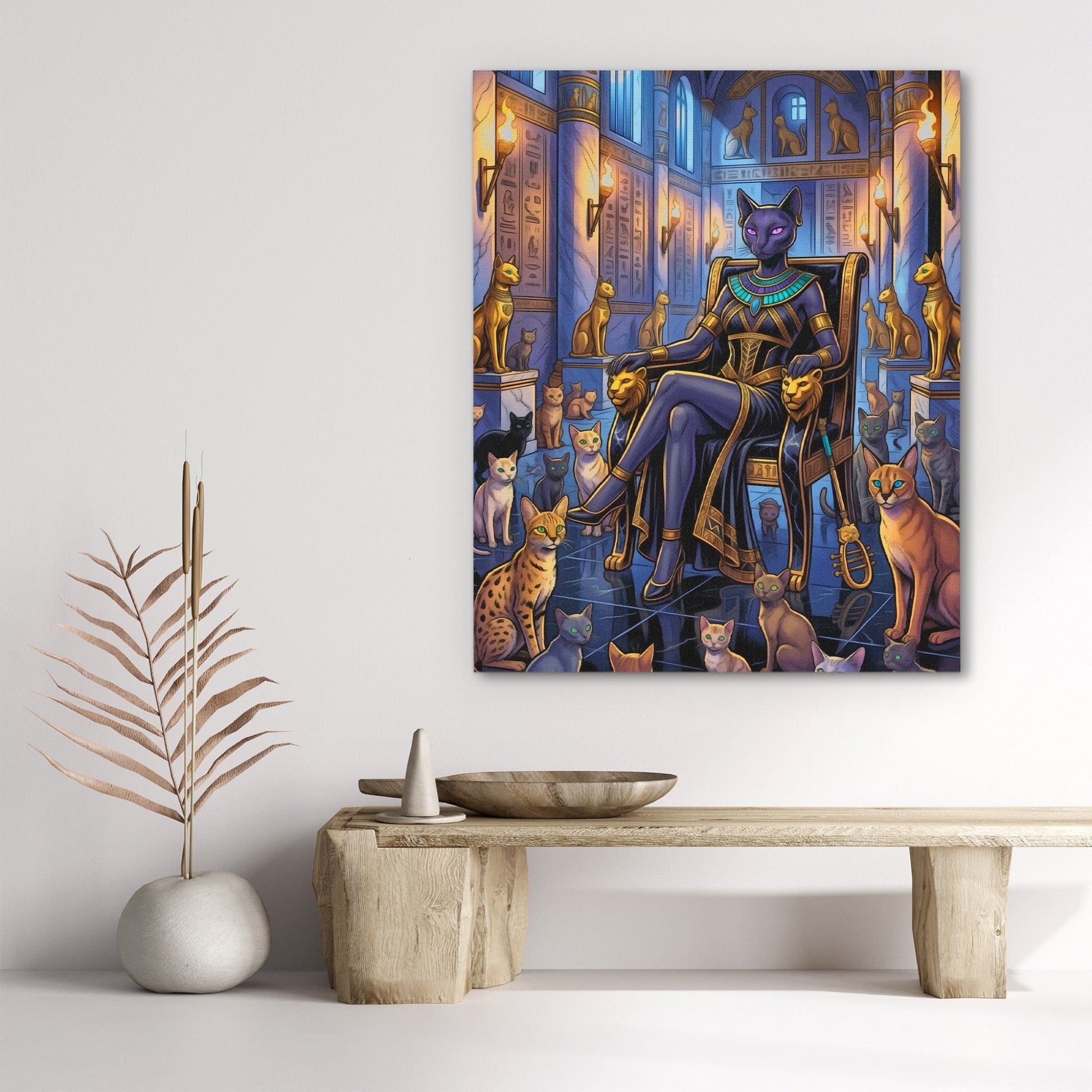 Bastet Egyptian Throne