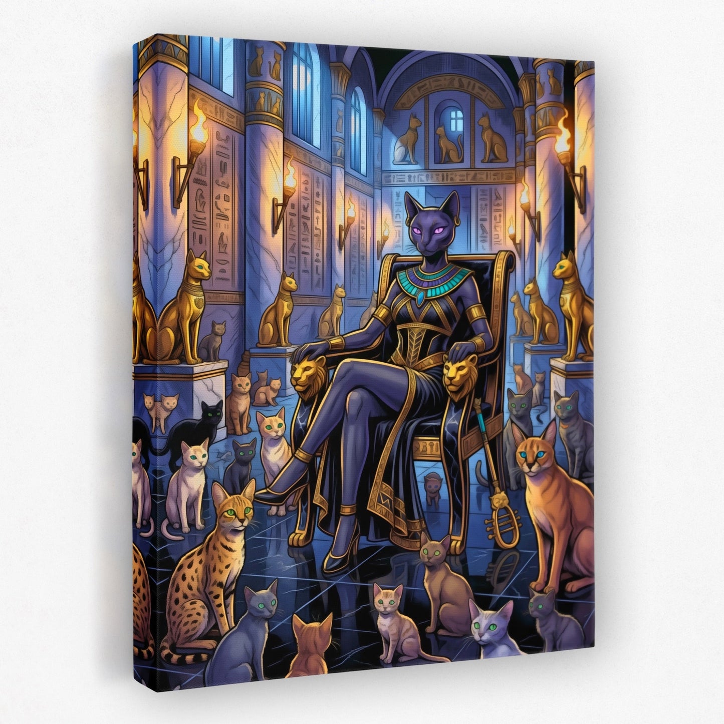 Bastet Egyptian Throne