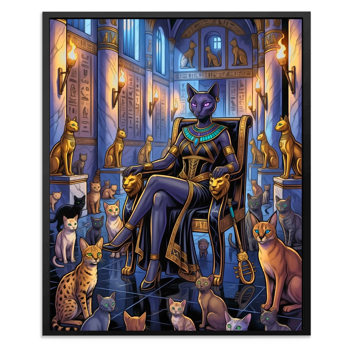 Bastet Egyptian Throne