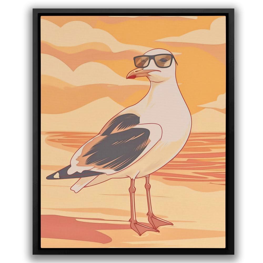 Beach Bum - Wall Art in Black Frame