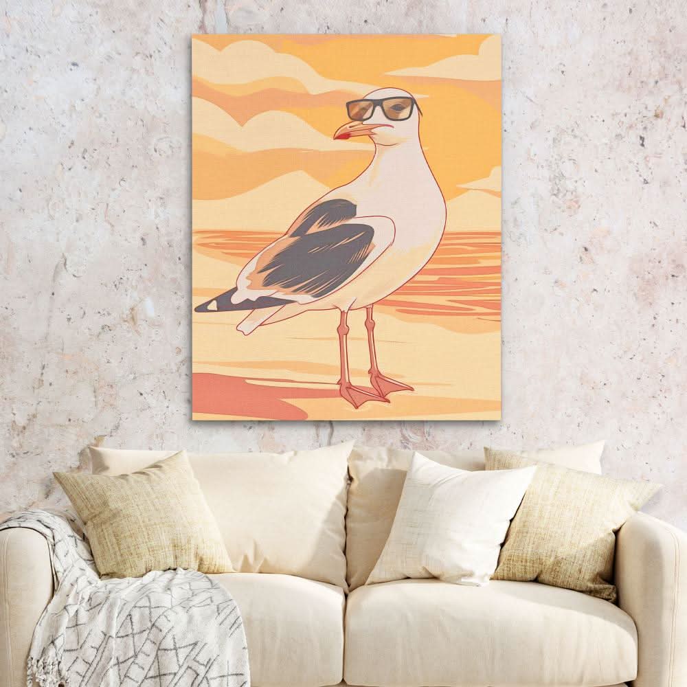 Beach Bum - Beach House Wall Art in Black Frame
