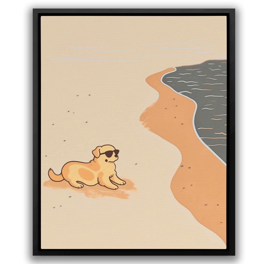 Beach Day - Animals Art for Dorm Room