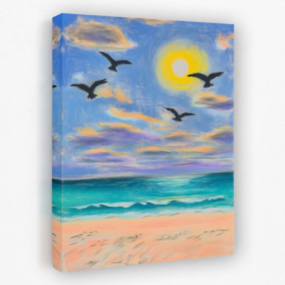 Beach Pastels - Beach Canvas Wall Art