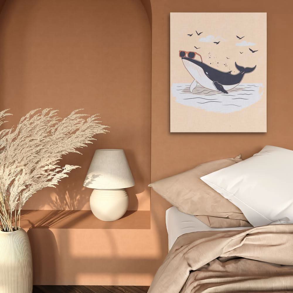 Beached Whale - Canvas Wall Art
