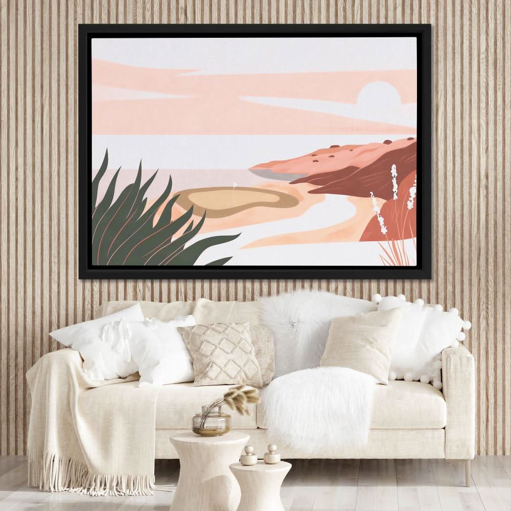 Beachside Greens - Large Canvas Print