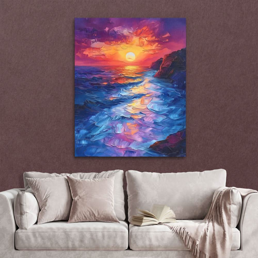Beachside Shore - Blue Beach House Canvas Print