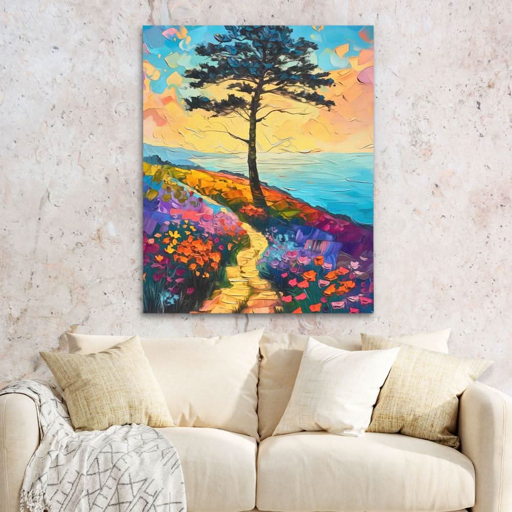 Beachside Tree - Large Canvas Print