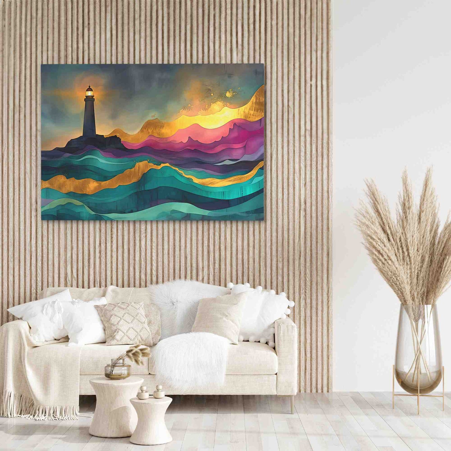 Beacon of Hope - Abstract Wall Art in Black Frame
