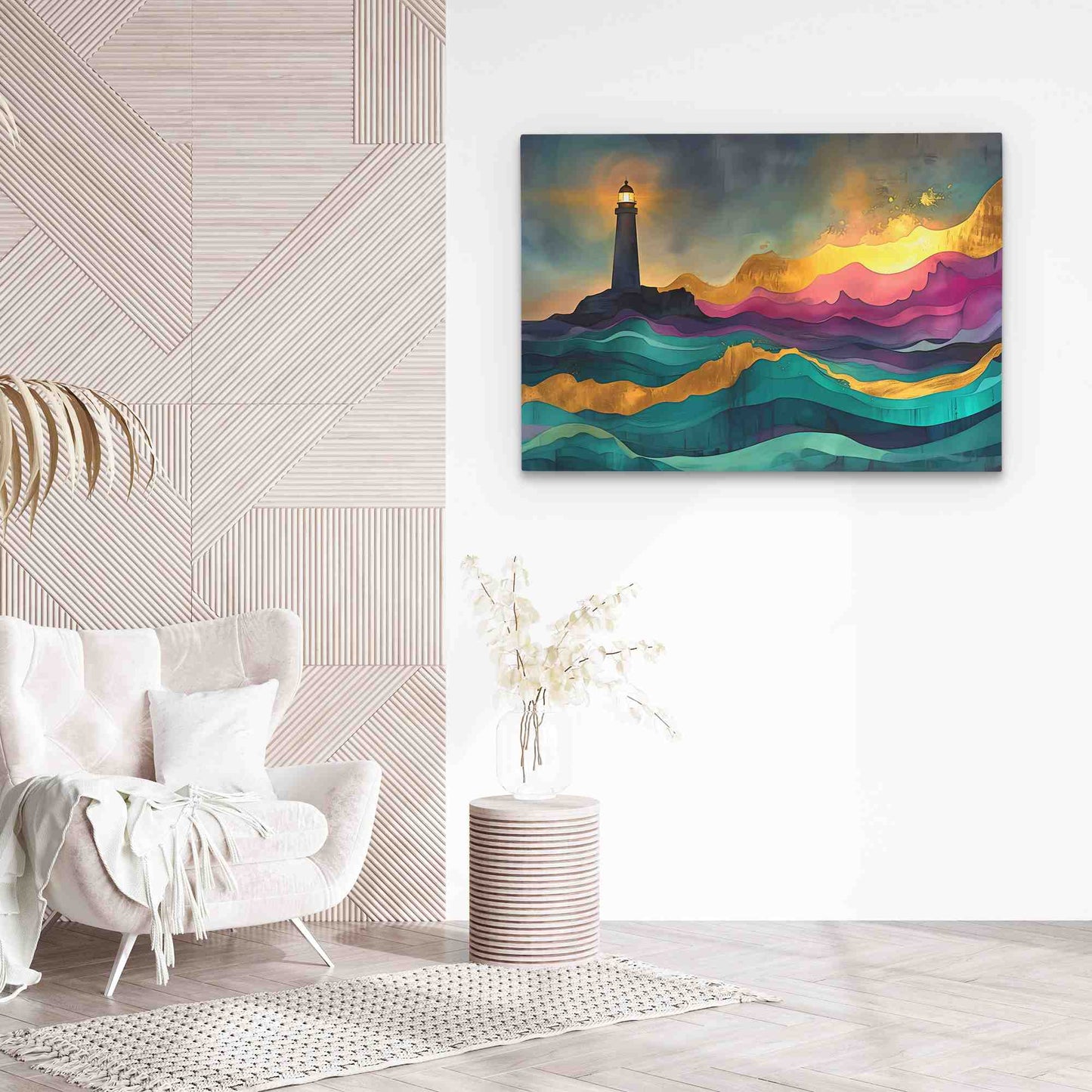 Beacon of Hope - Horizontal Wall Art in Black Frame