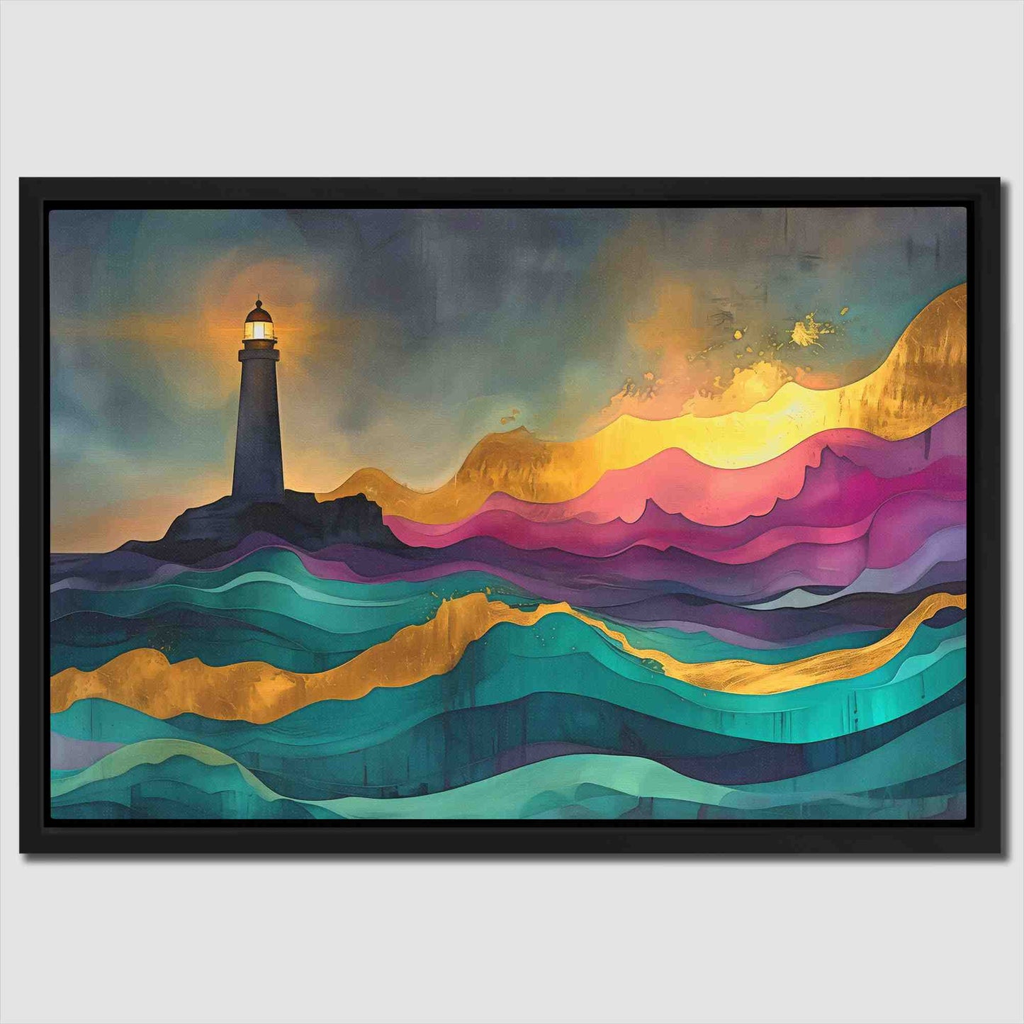 Beacon of Hope - Beach Art for Bathroom