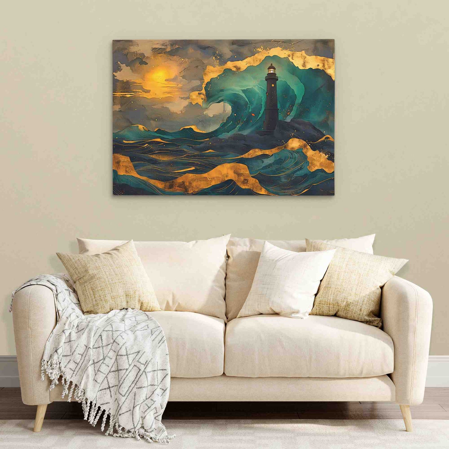 Beacon's Reach - Large Abstract Canvas Print