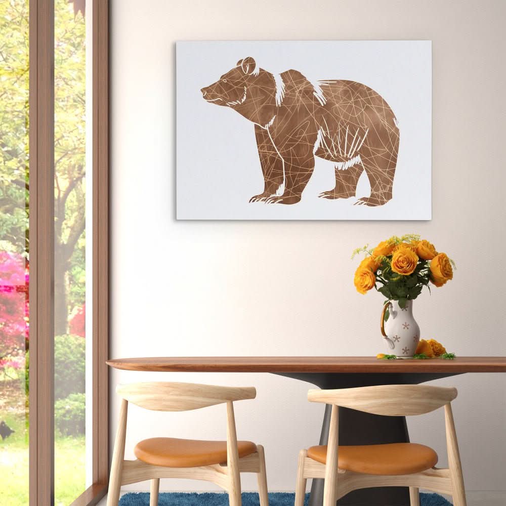 Bear Doodle - Minimalist Wall Art Print