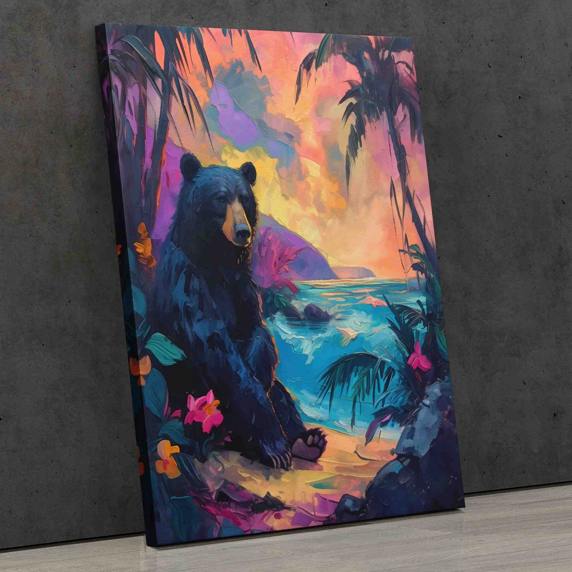 Bear in Paradise - Beach Art