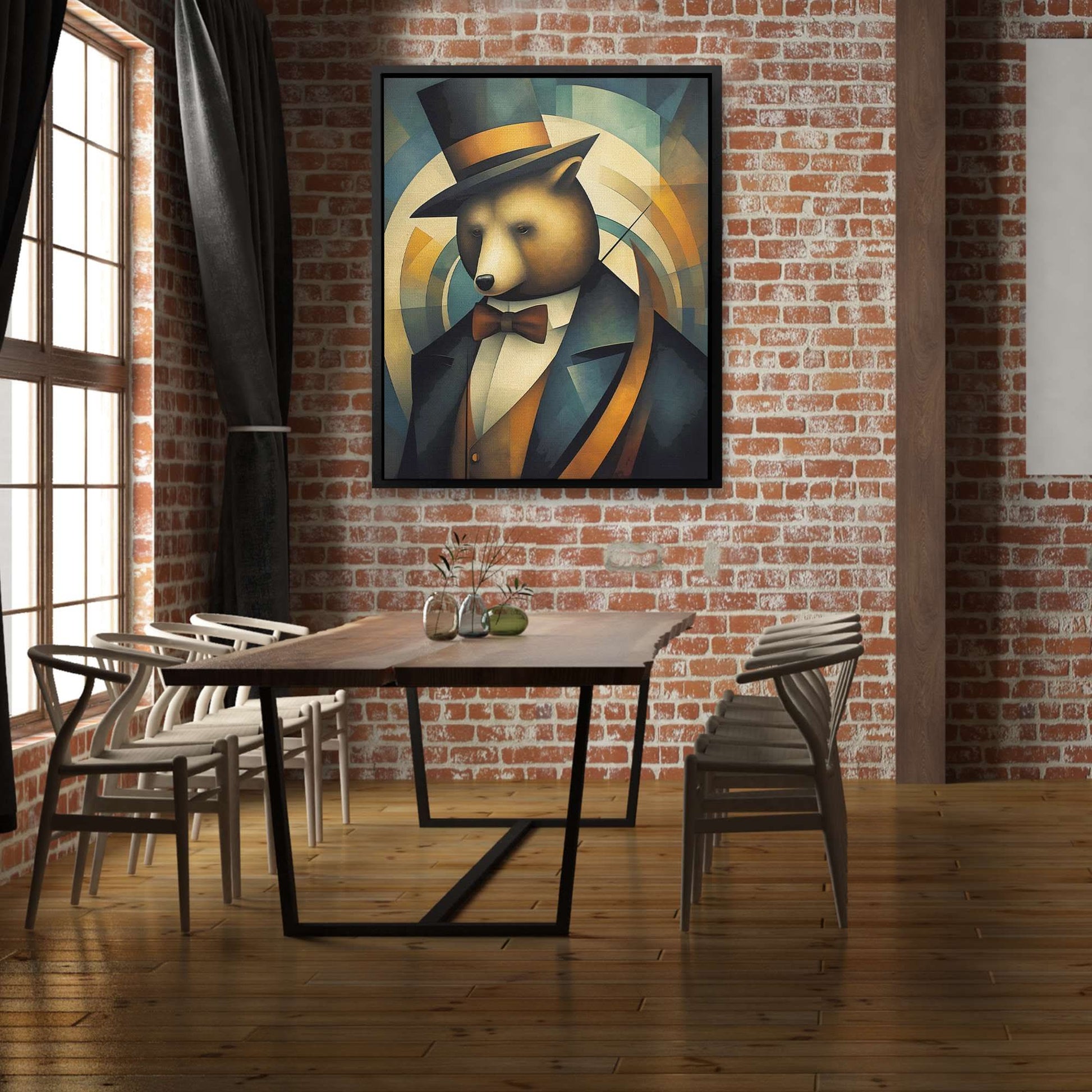 Bear Marketing - Oversized Bear Canvas Wall Art