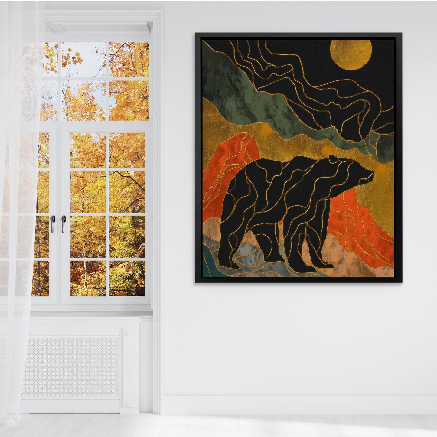 Bear Moonrise Silhouette