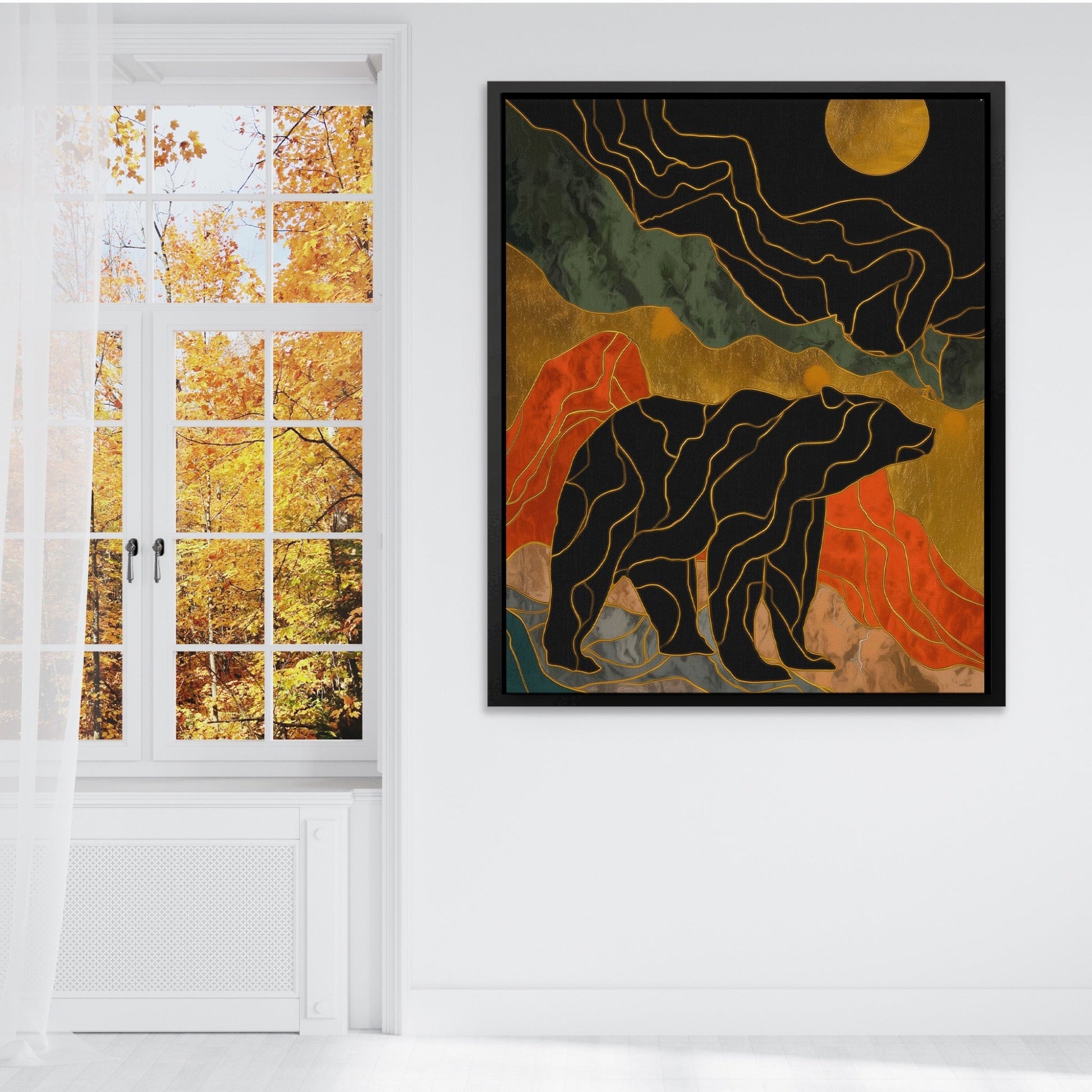 Bear Moonrise Silhouette