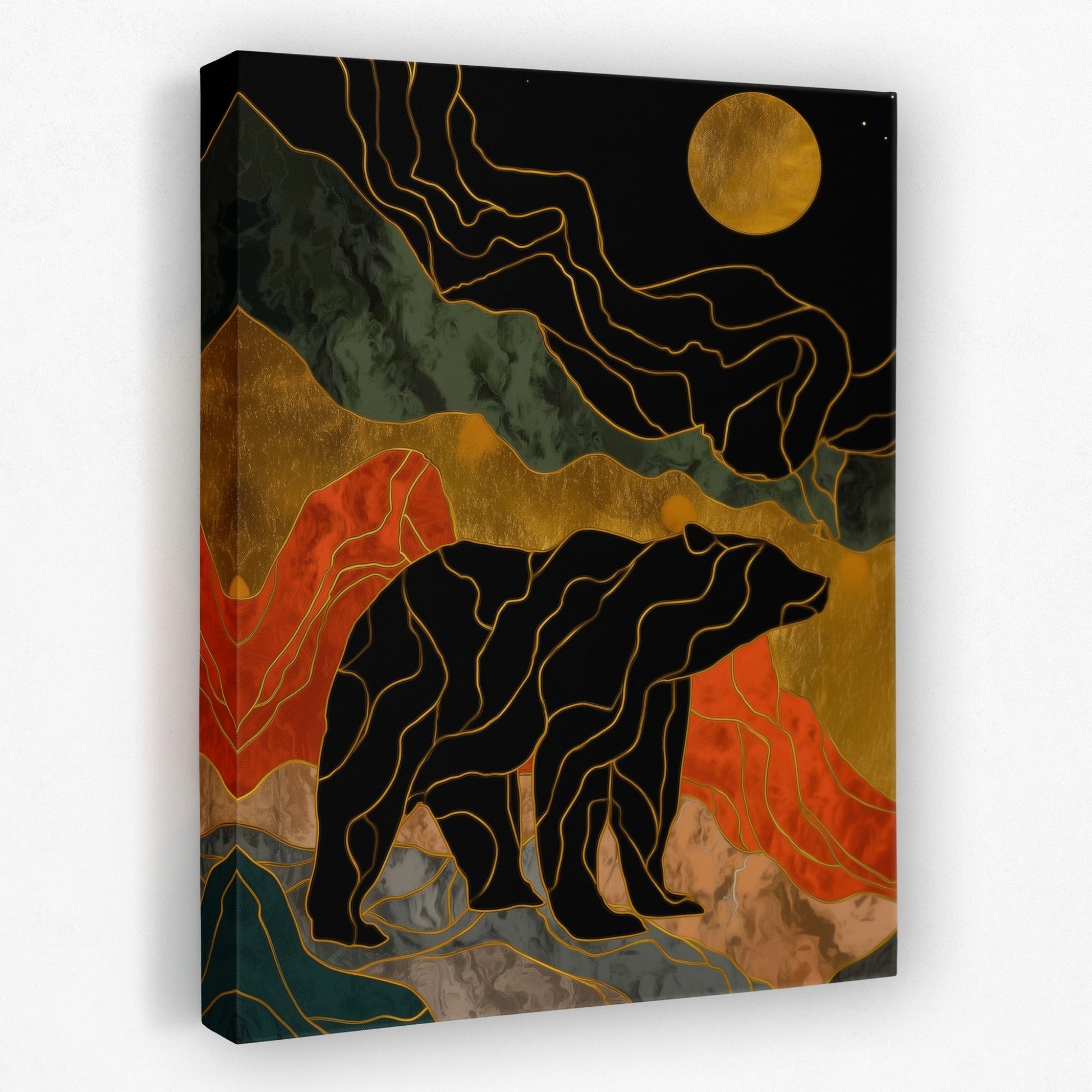 Bear Moonrise Silhouette