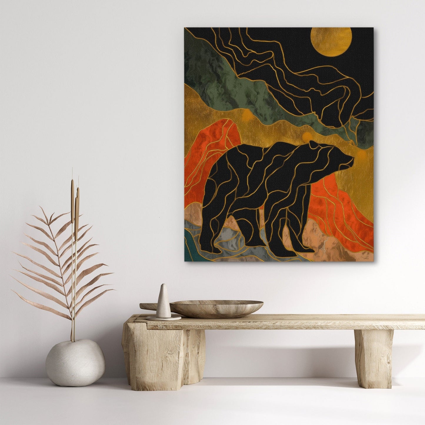 Bear Moonrise Silhouette