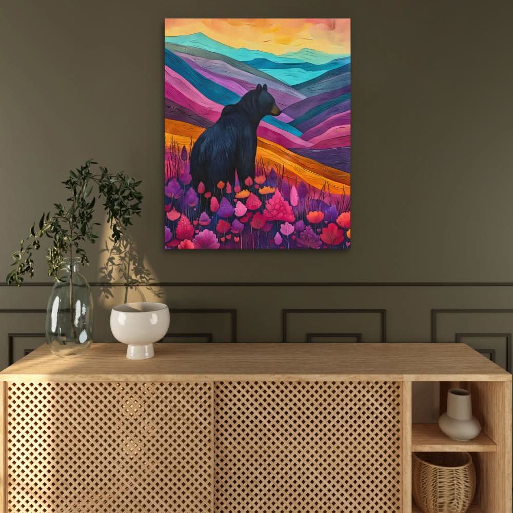 Bear Mountains - Colorful Wall Art