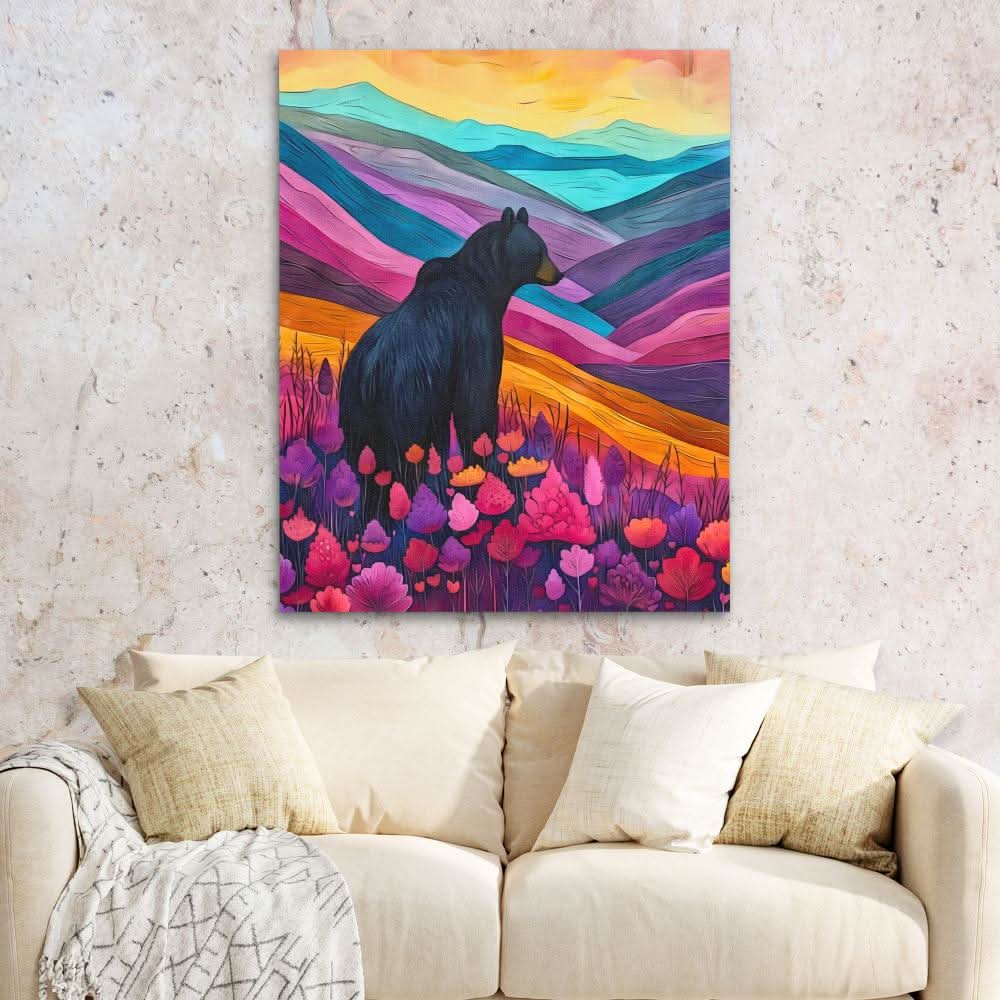 Bear Mountains - Large Abstract Canvas Print