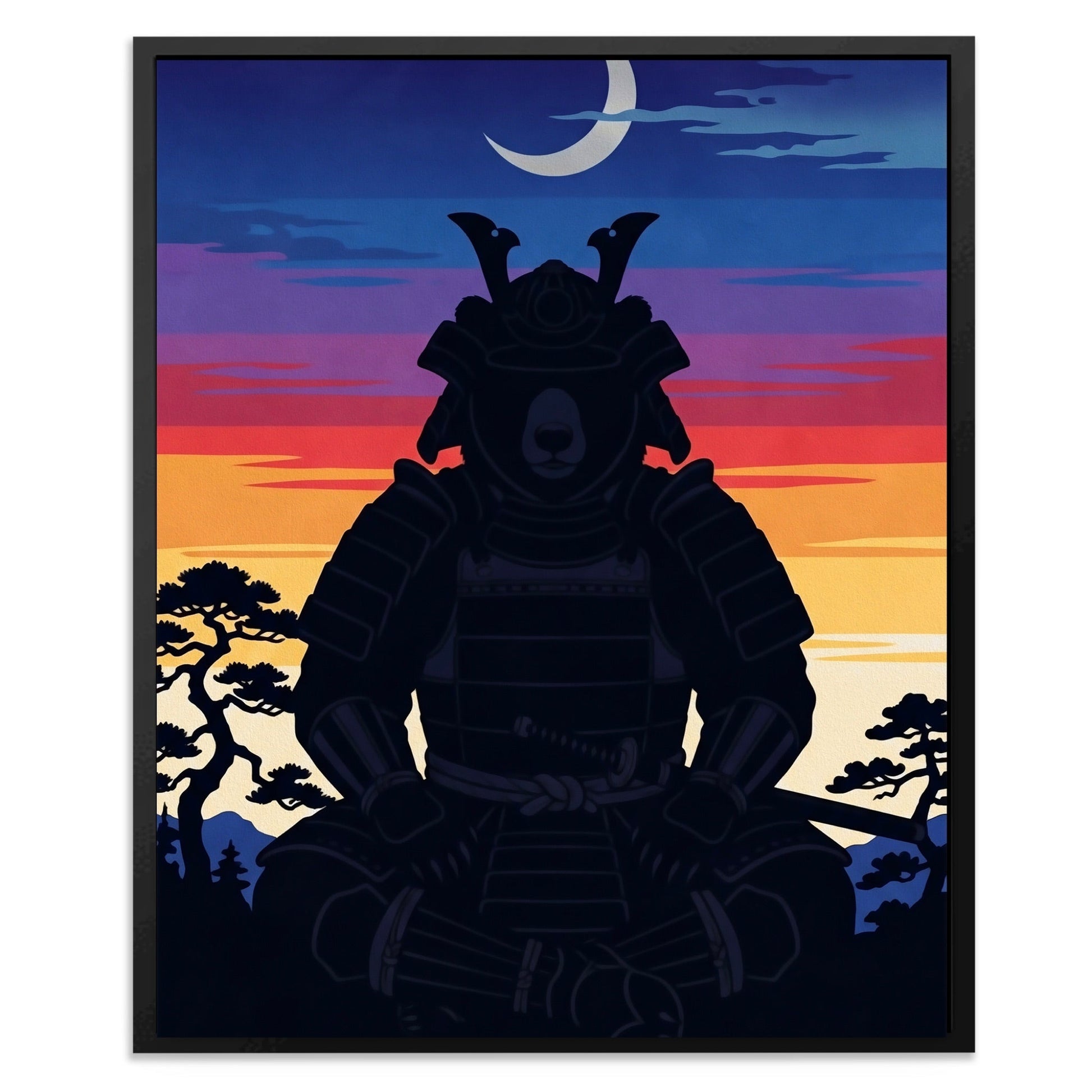 Bear Samurai Sunset