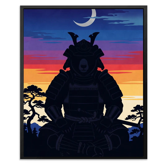 Bear Samurai Sunset