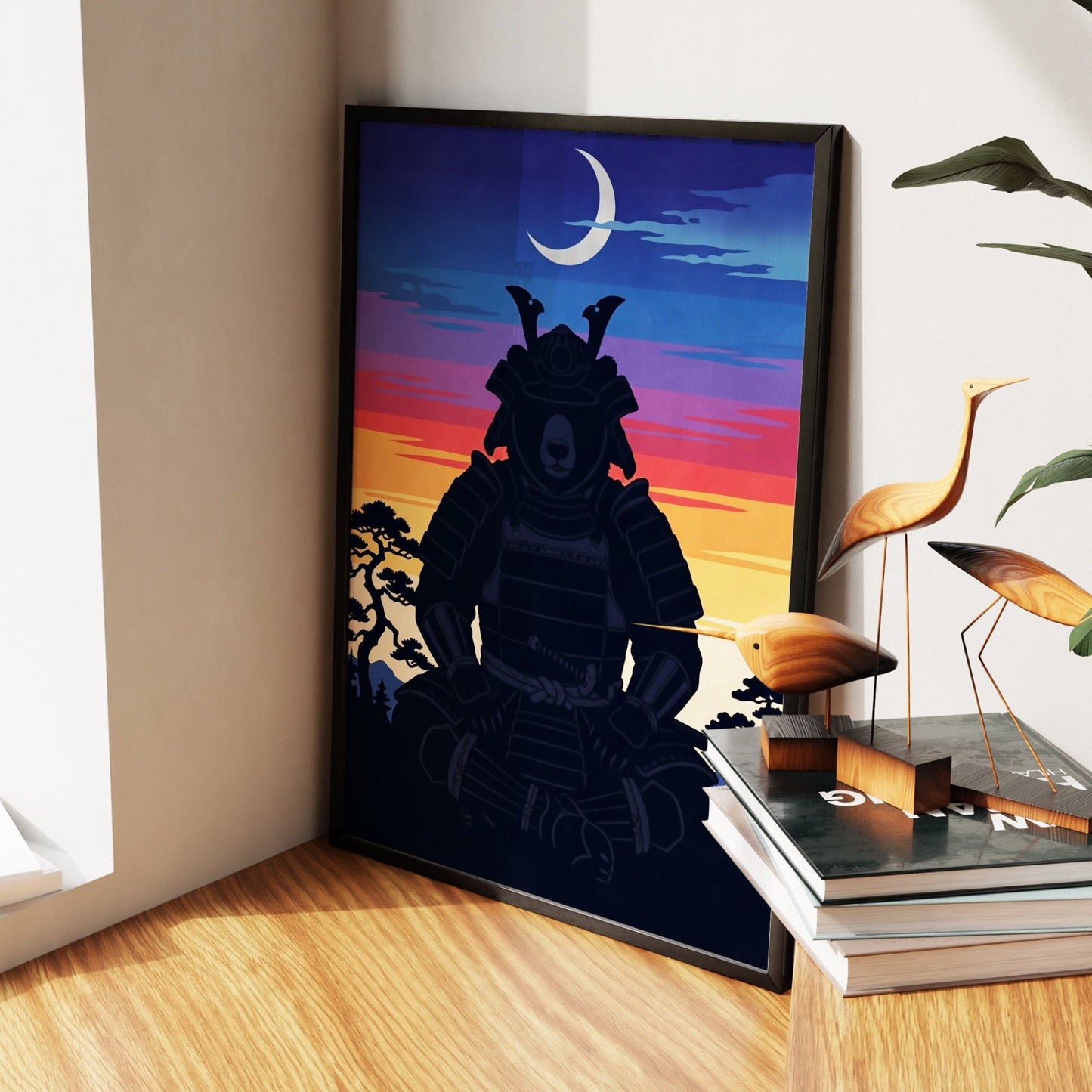 Bear Samurai Sunset