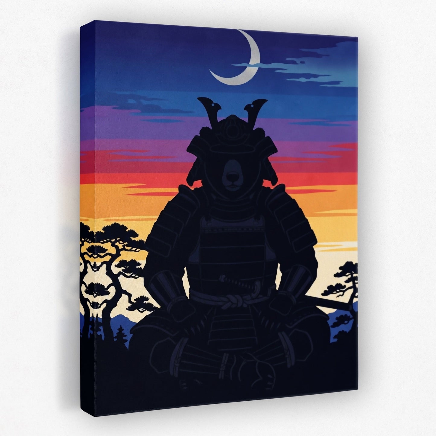 Bear Samurai Sunset
