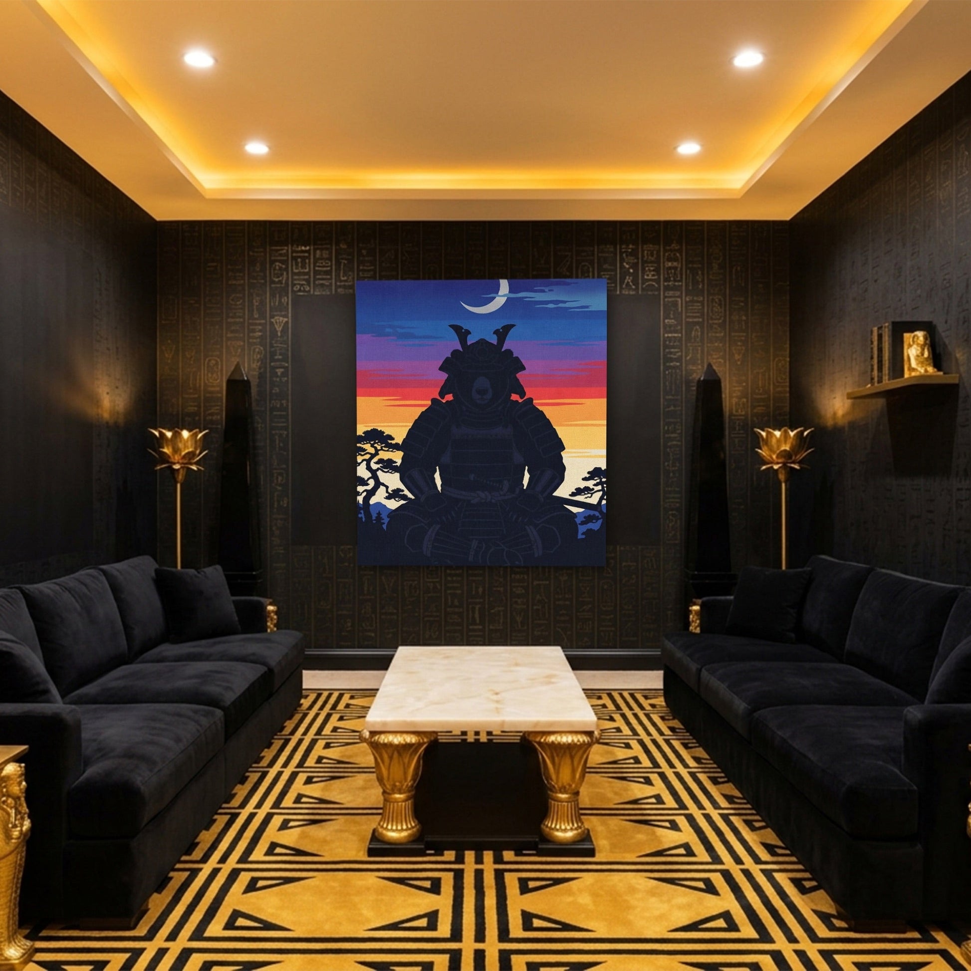 Bear Samurai Sunset