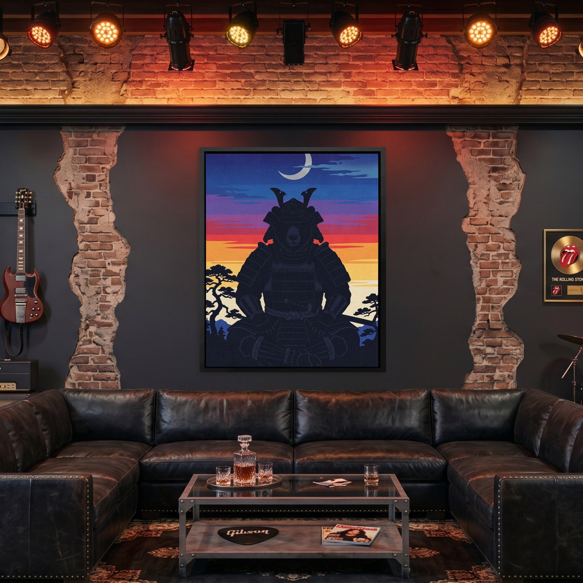 Bear Samurai Sunset