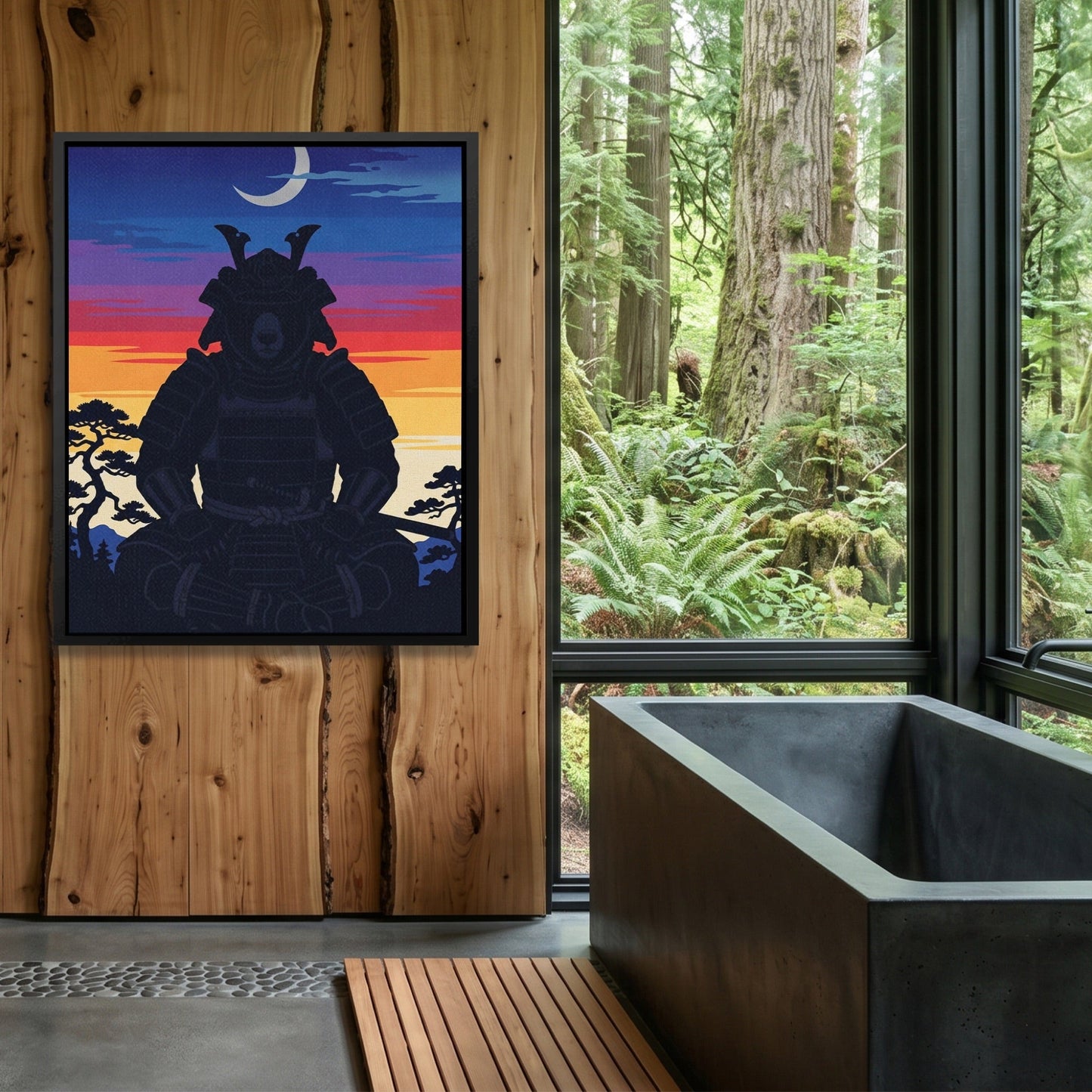 Bear Samurai Sunset