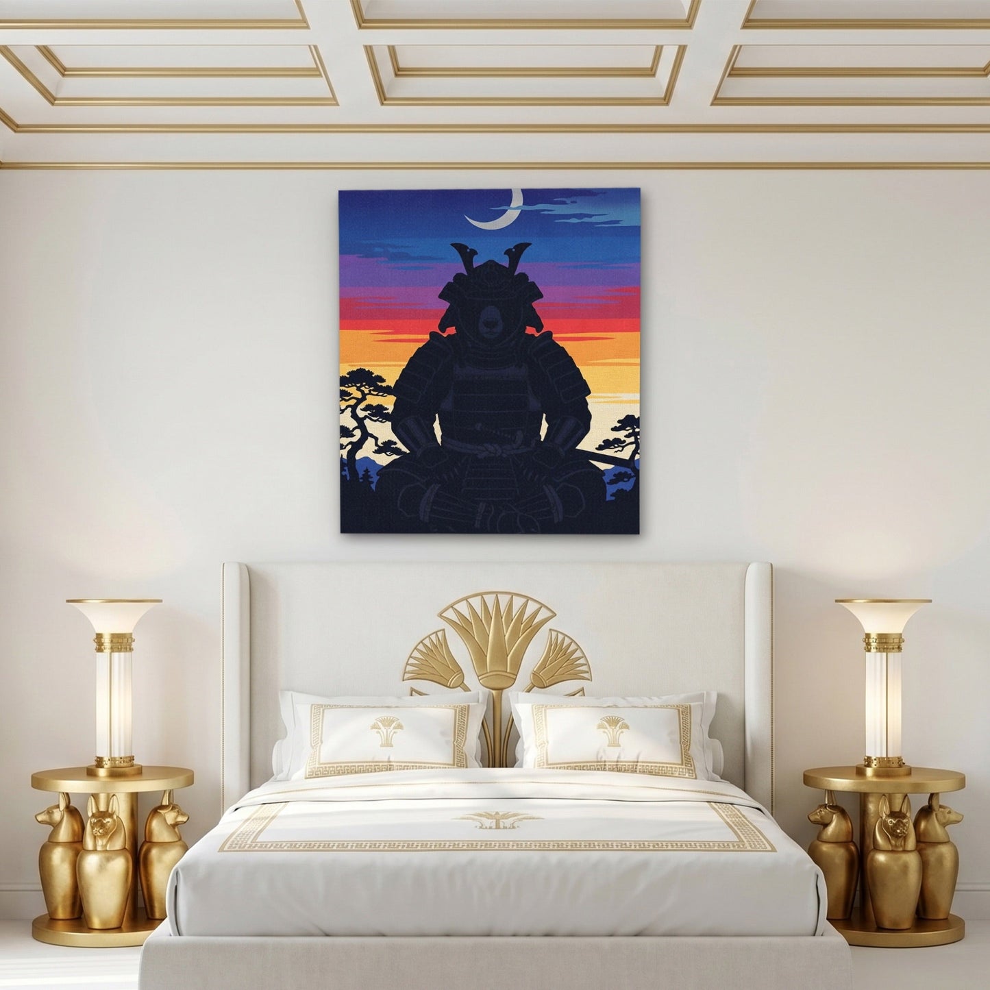 Bear Samurai Sunset
