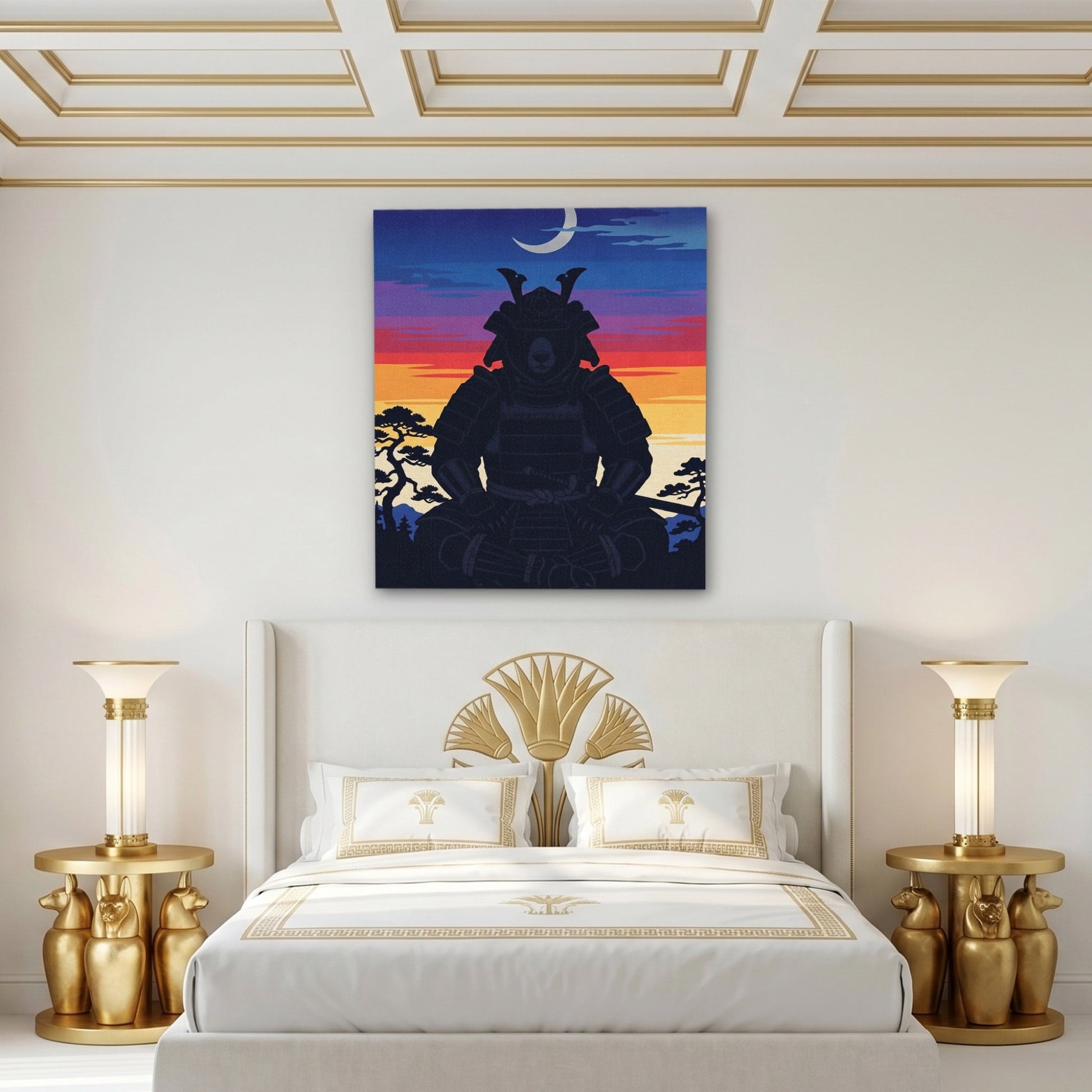 Bear Samurai Sunset