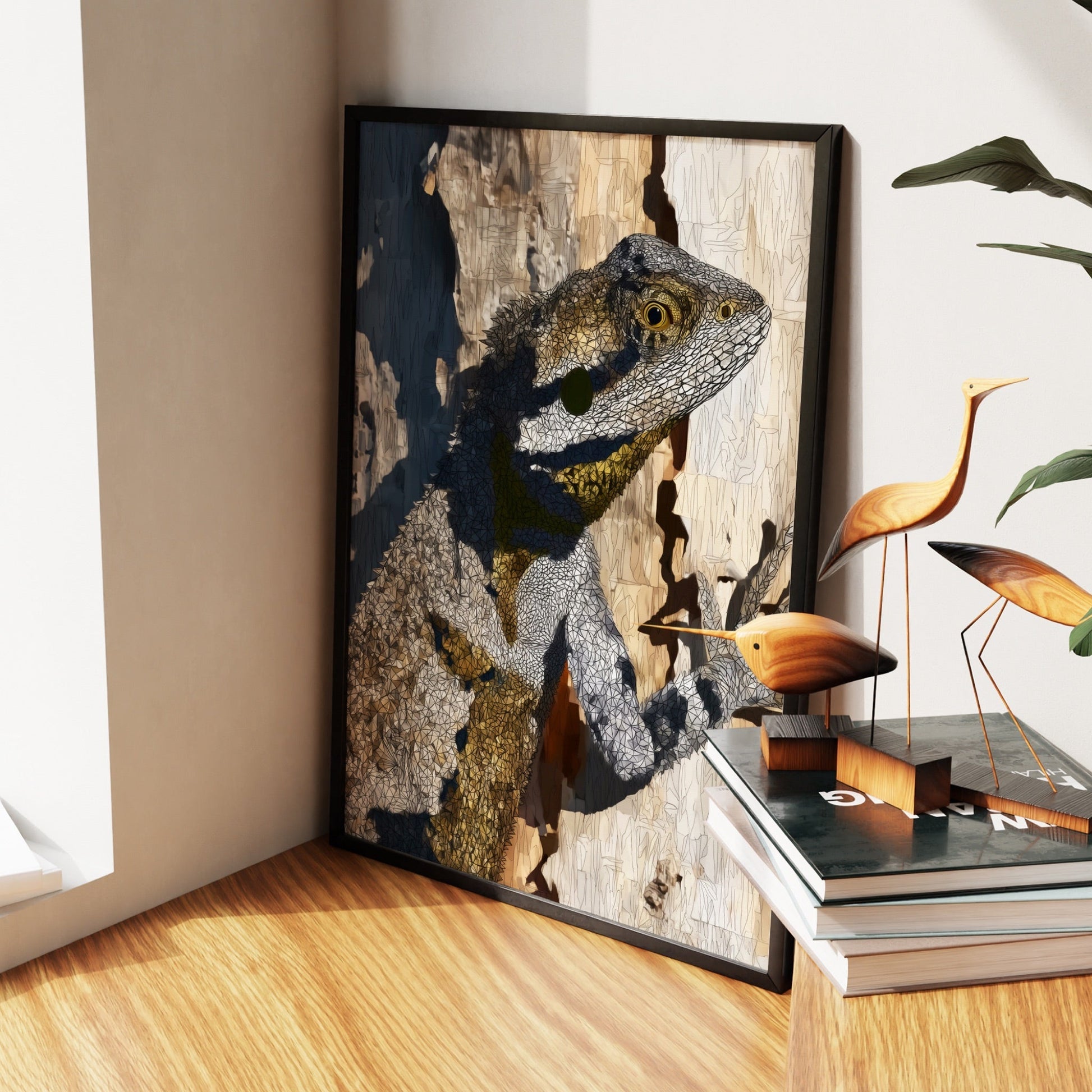 Bearded Dragon Camoflauging