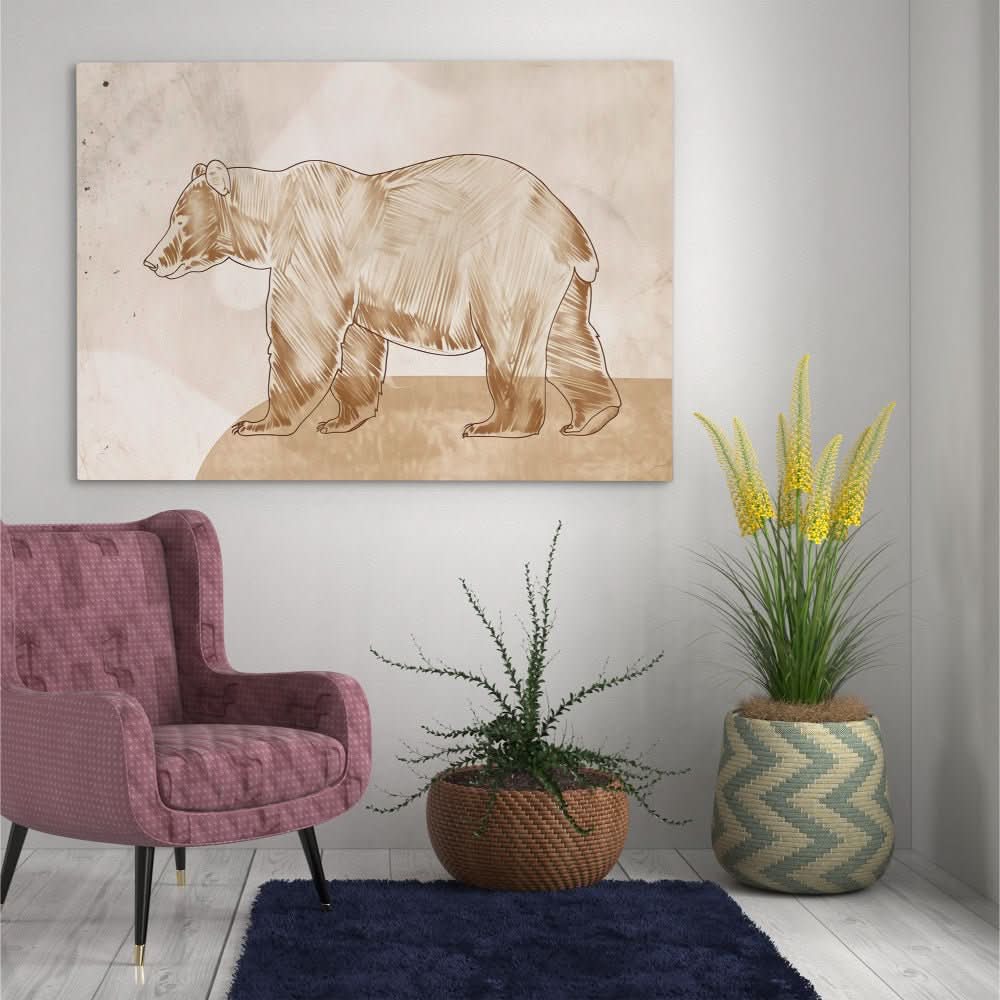 Bear’s Sanctuary - Brown Bear Canvas Print