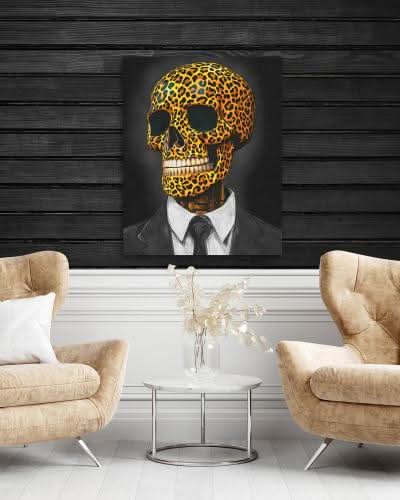 Beast of the Board - Black and Gold Wall Art