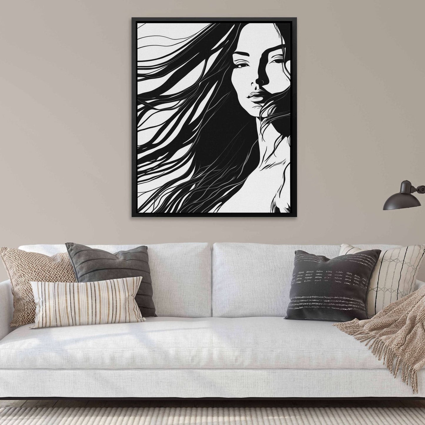 Beauties Gaze - Large Figurative Canvas Print