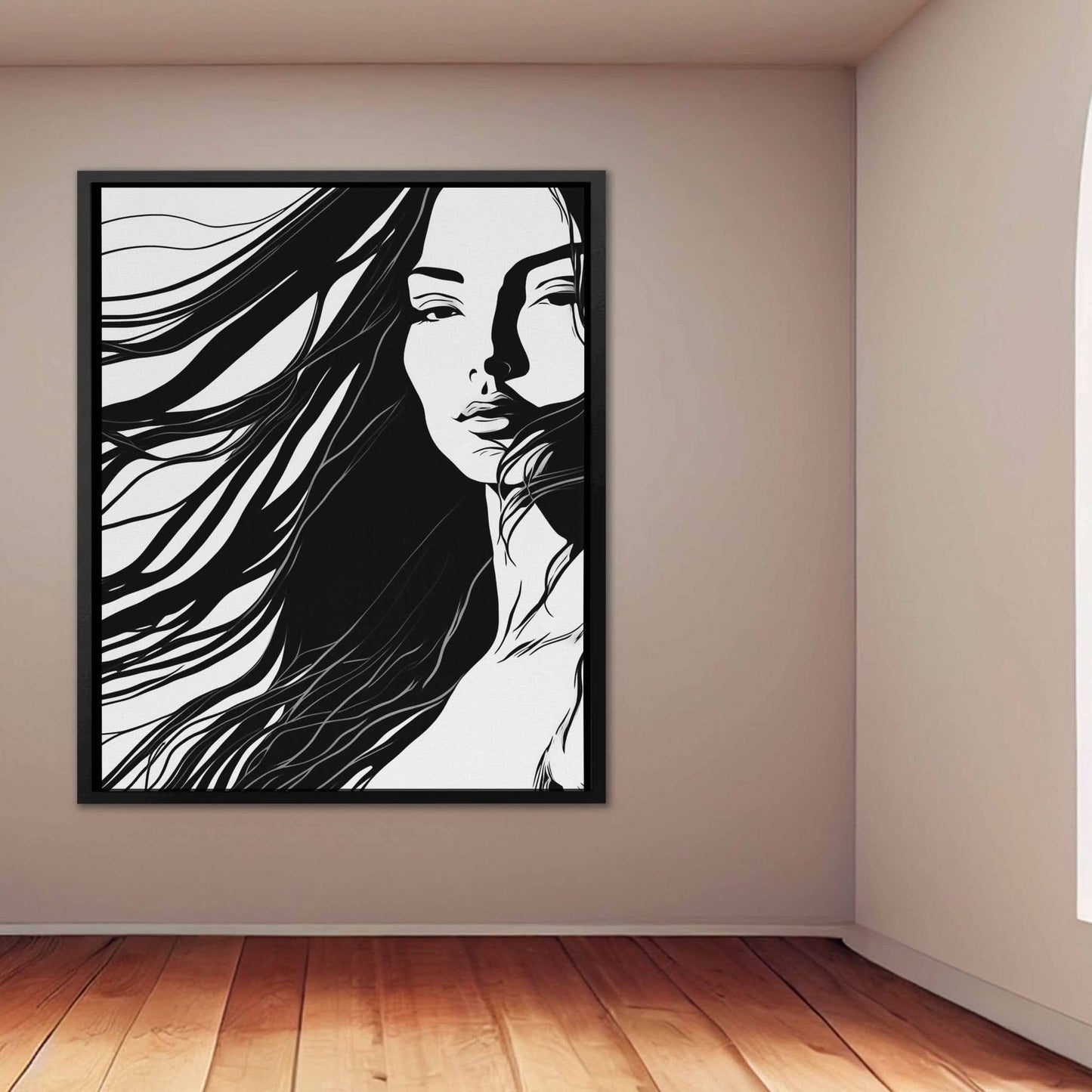 Beauties Gaze - Female Canvas Print