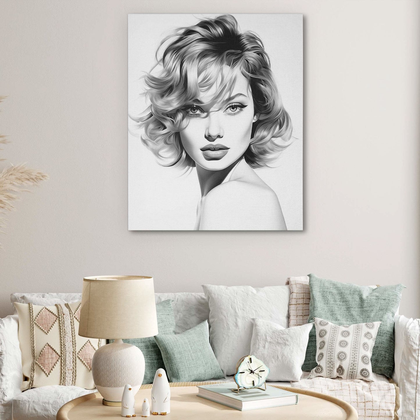 Beauties Portrait - Minimalist Canvas Wall Art
