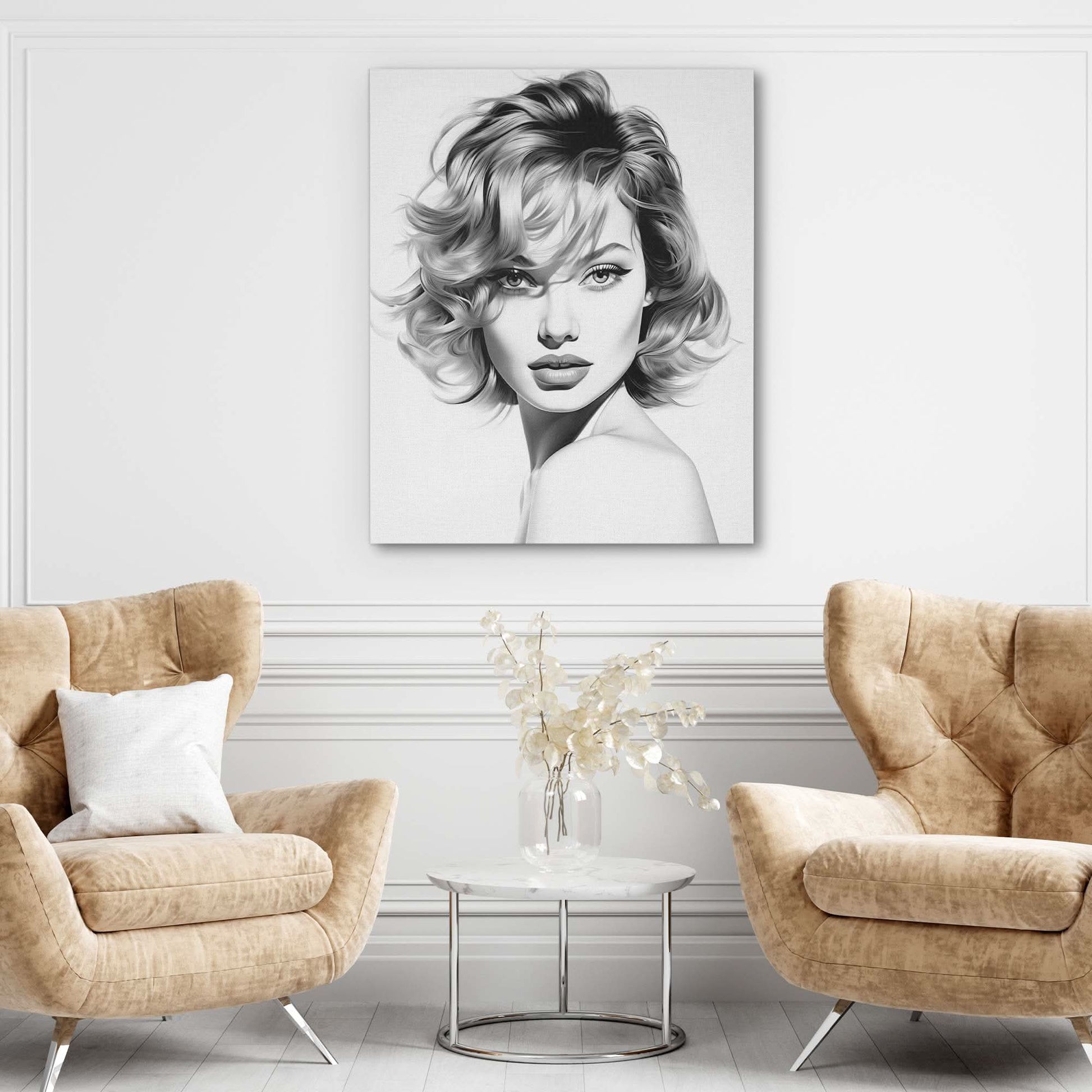 Beauties Portrait - Female Canvas Print