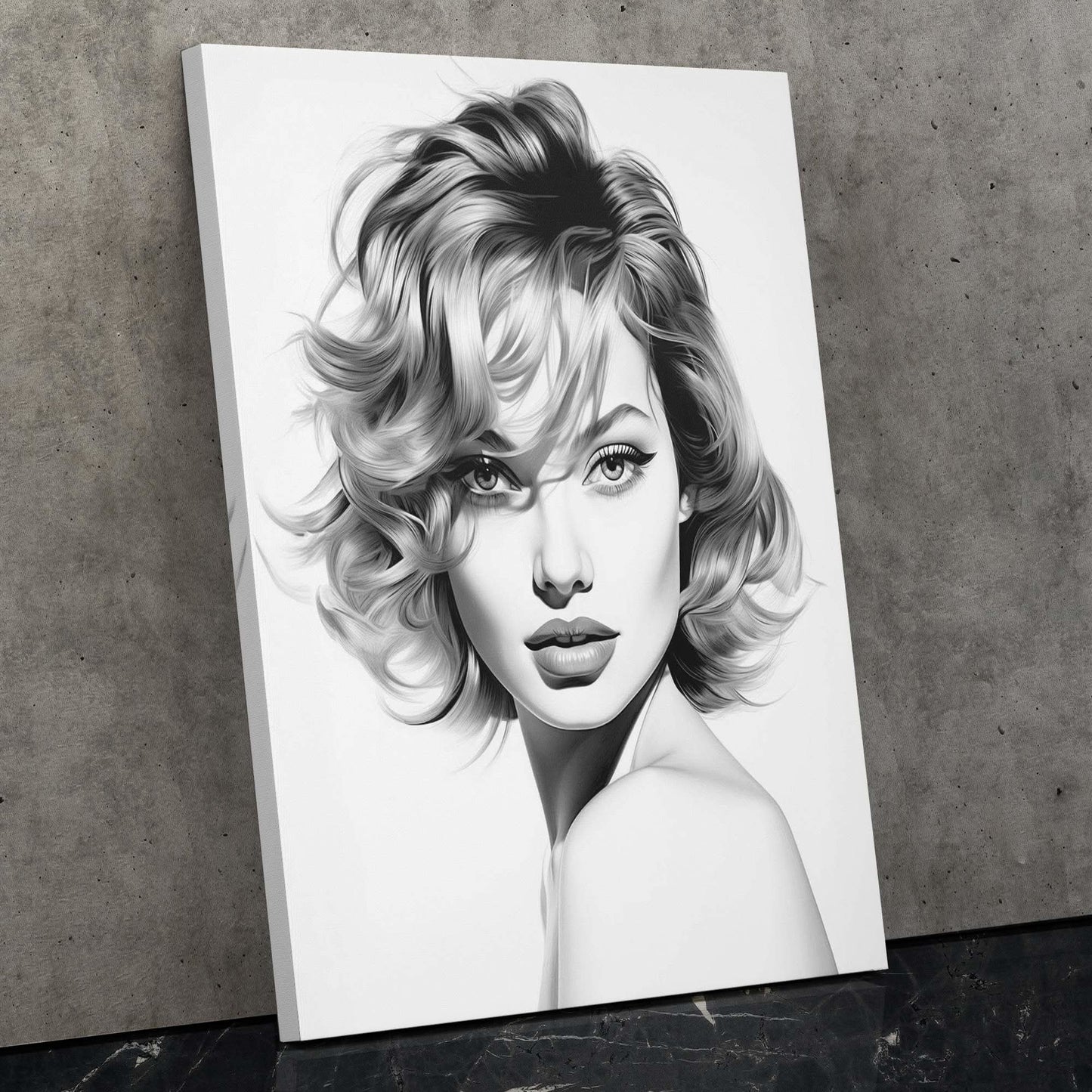 Beauties Portrait - Black and White Art