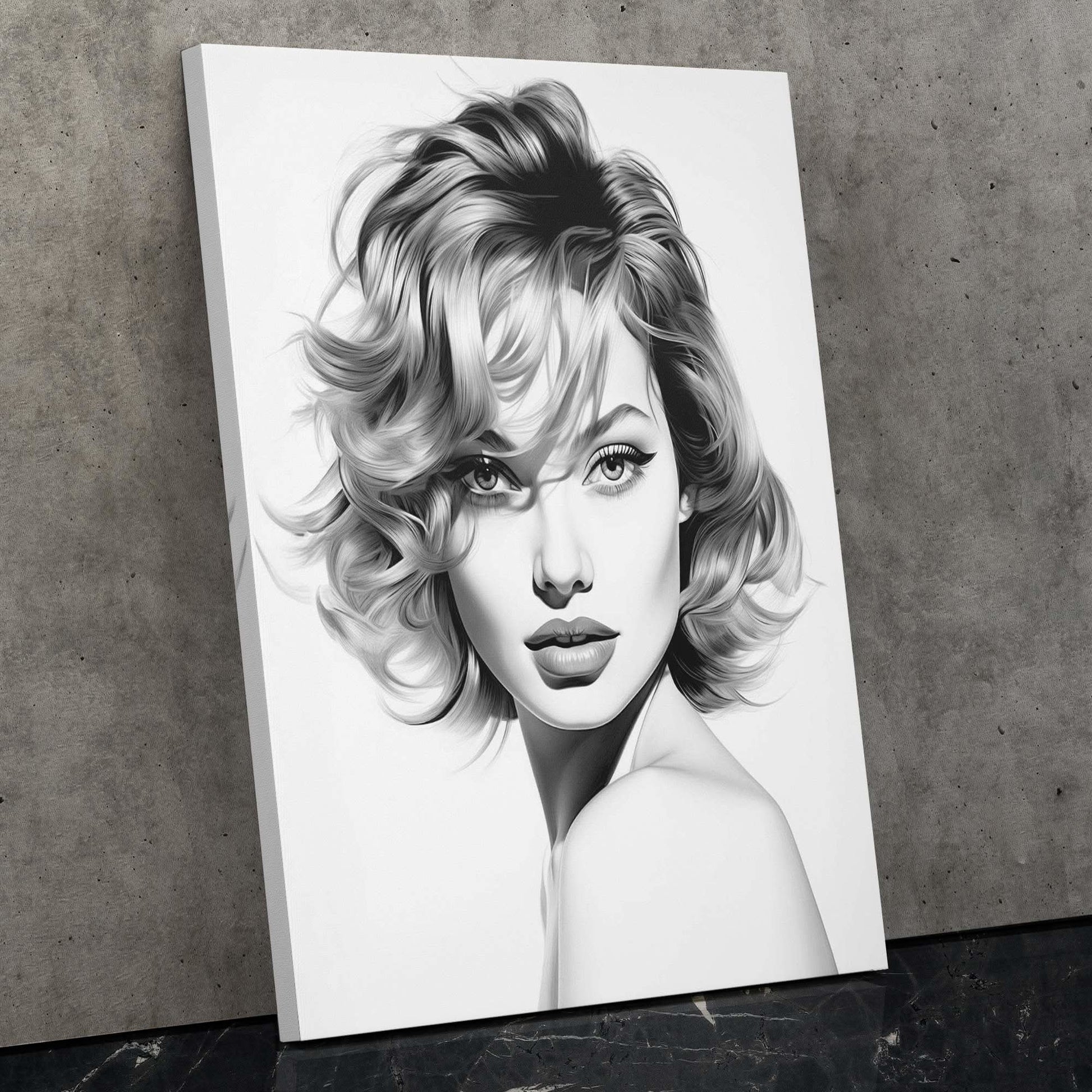 Beauties Portrait - Black and White Art