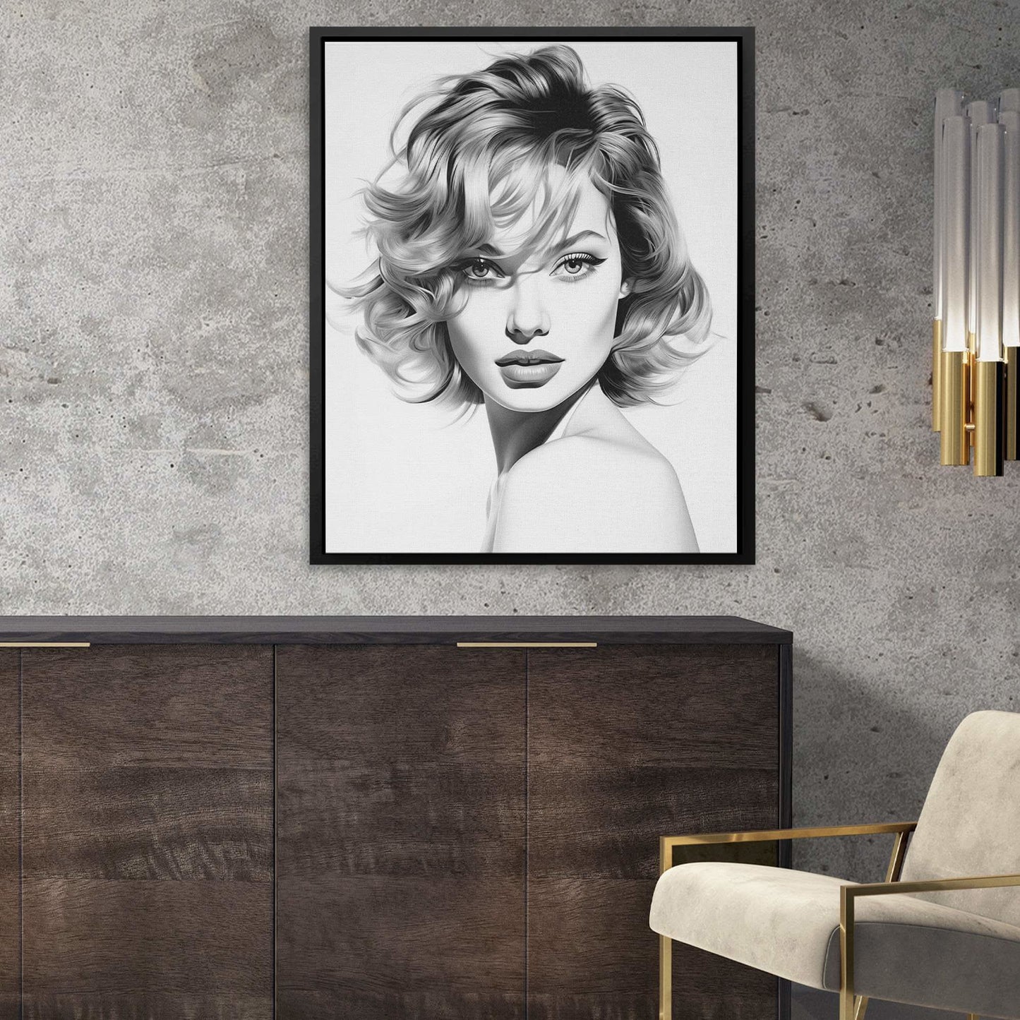 Beauties Portrait - Large Figurative Canvas Print