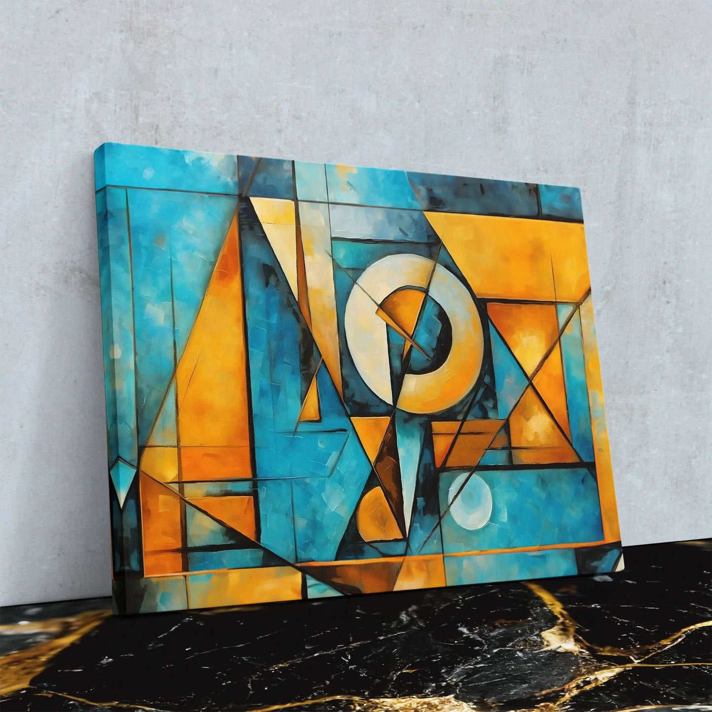 Beautiful Crisis - Abstract Wall Art in Black Frame