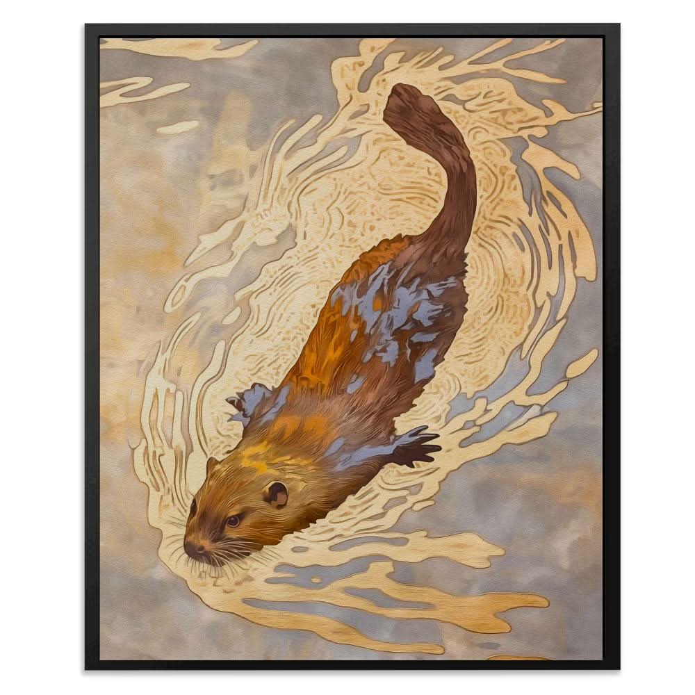 Beaver’s Journey - Large Canvas Print