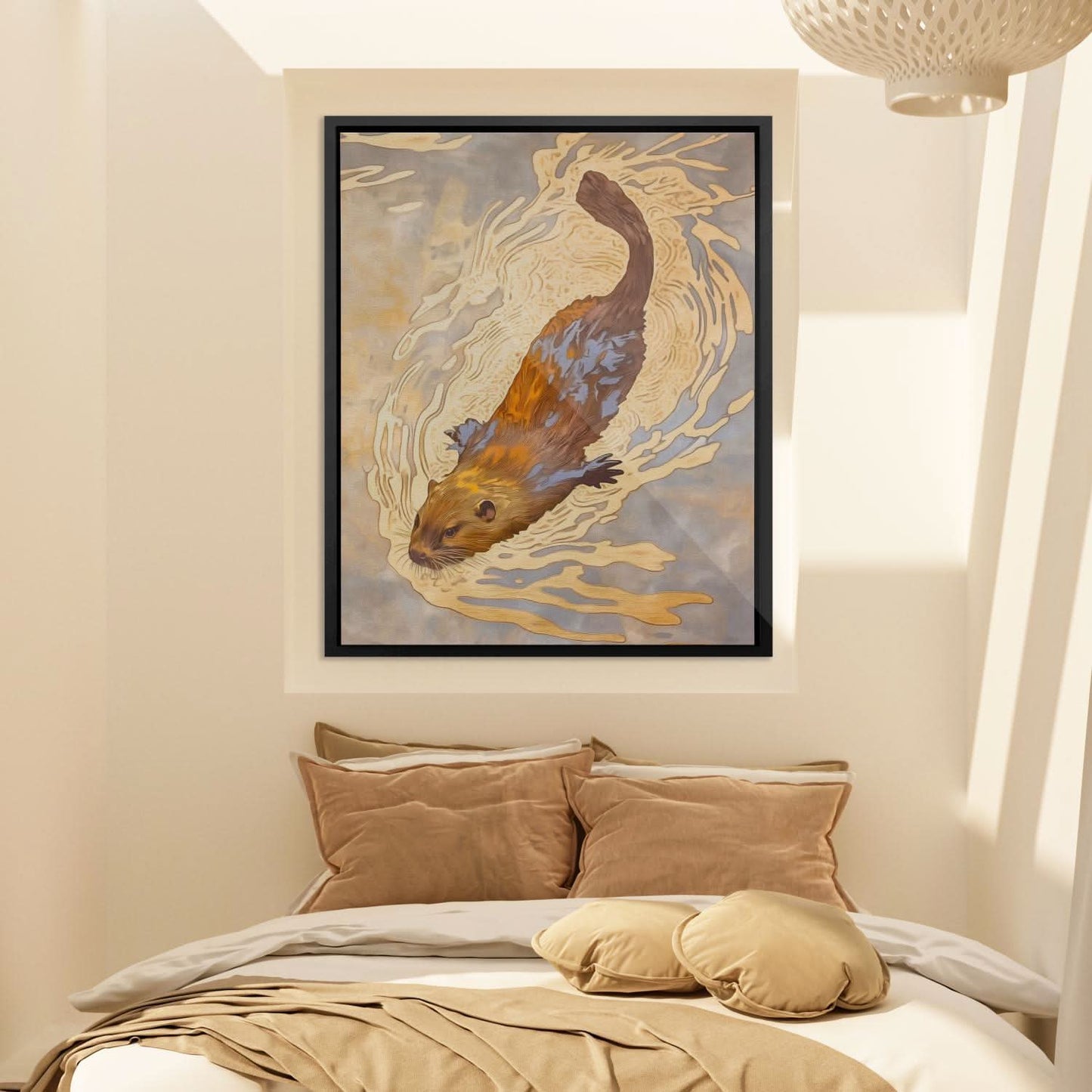 Beaver’s Journey - Animals Art for Home Office