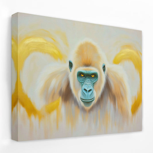 Beige Ape - Animals Canvas Wall Art